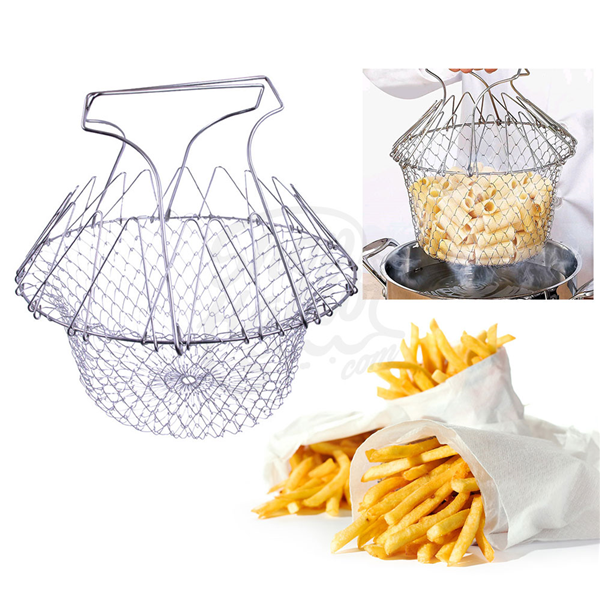 Multi-function Folding Cooking Basket