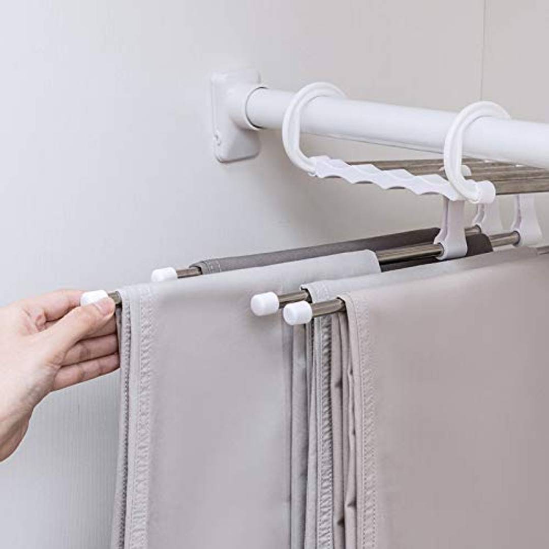 5 in 1 Space Saver Trouser Hangers Organizer