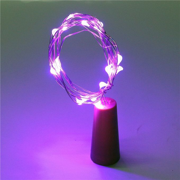 Wine Bottle Cork Stopper LED Fairy Lights - 8 Pack
