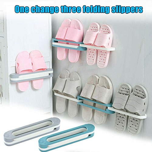 Wall-mounted Rotary Slipper Rack Holder