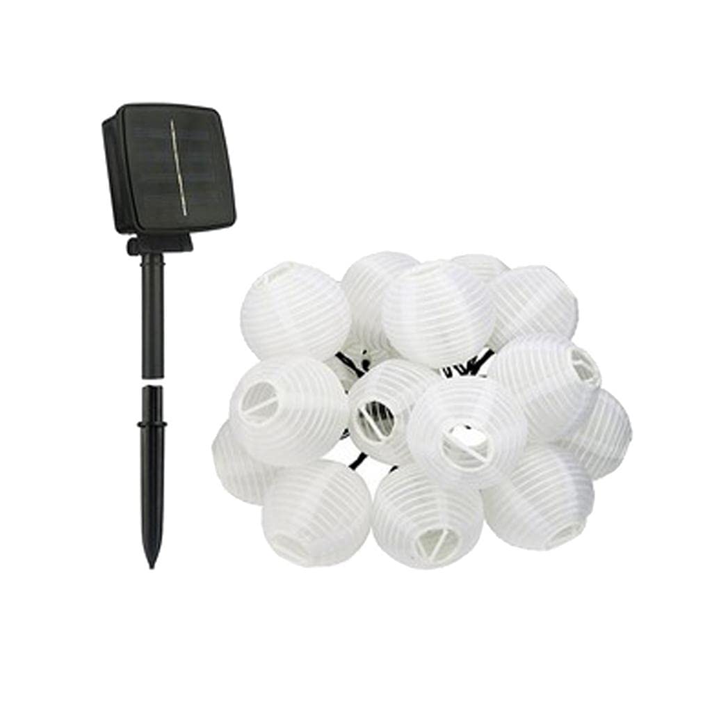 Solar Chinese Lantern String Lights - 5m