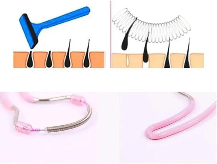 Painless Facial Hair Removal Spring Tool