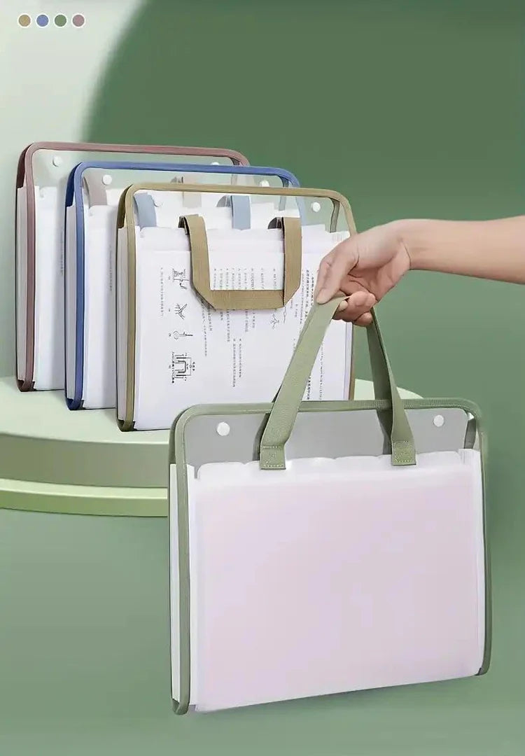 Transparent 13 Pocket A4 Carry Bag