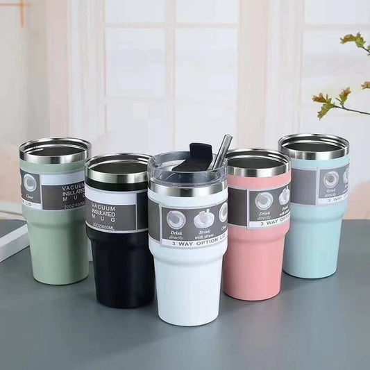 Dual Sip 600ml Double Wall Travel Tumbler