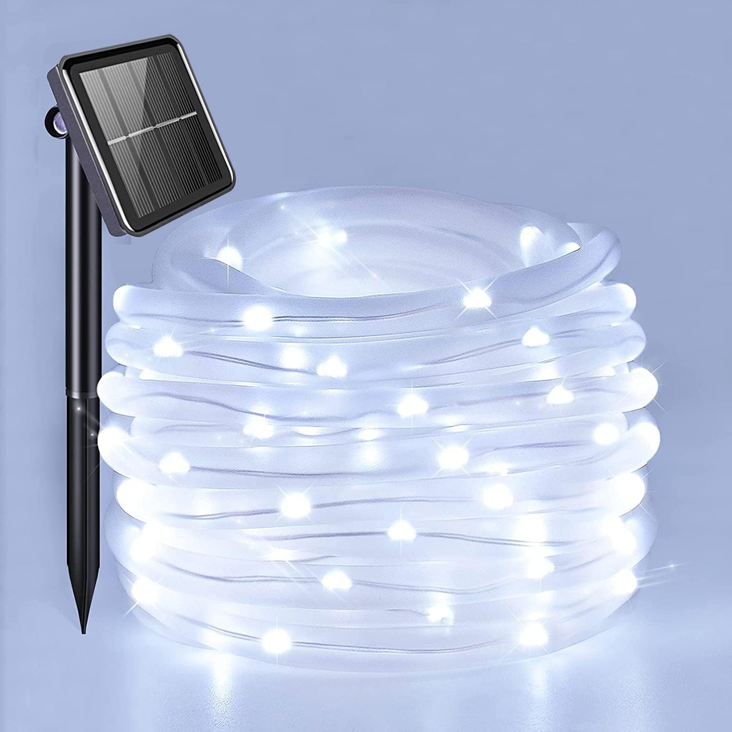 100 LED 8 mode Waterproof Outdoor Solar Tube Light - 10m