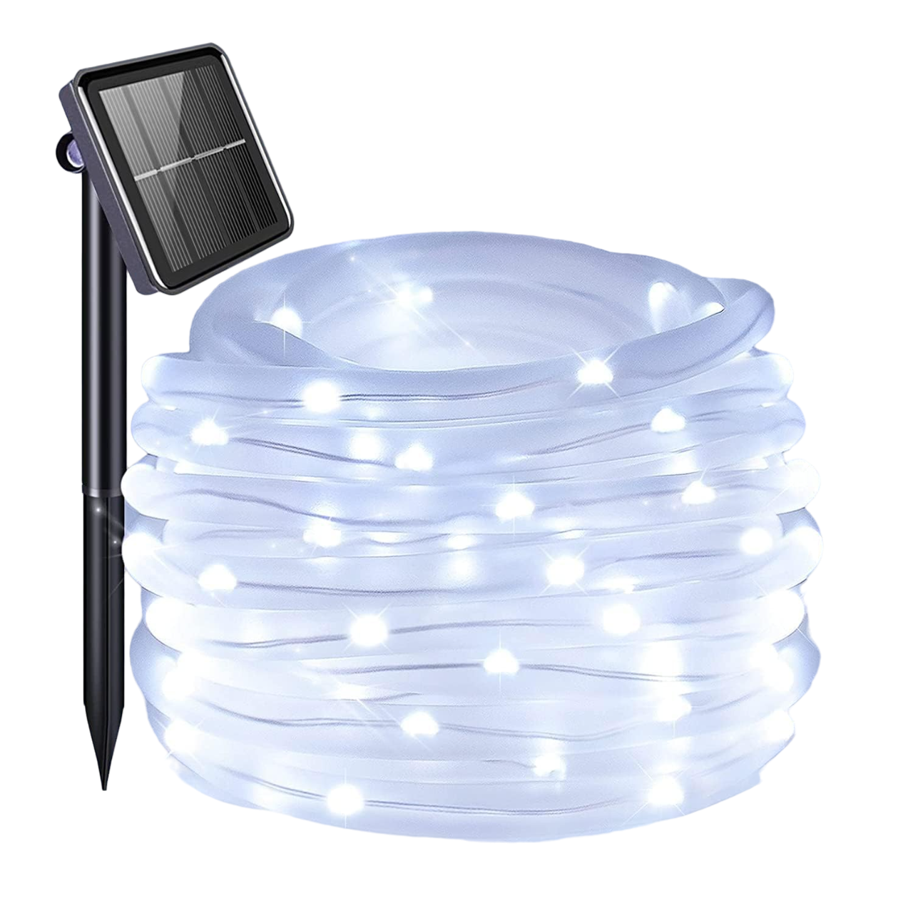 100 LED 8 mode Waterproof Outdoor Solar Tube Light - 10m