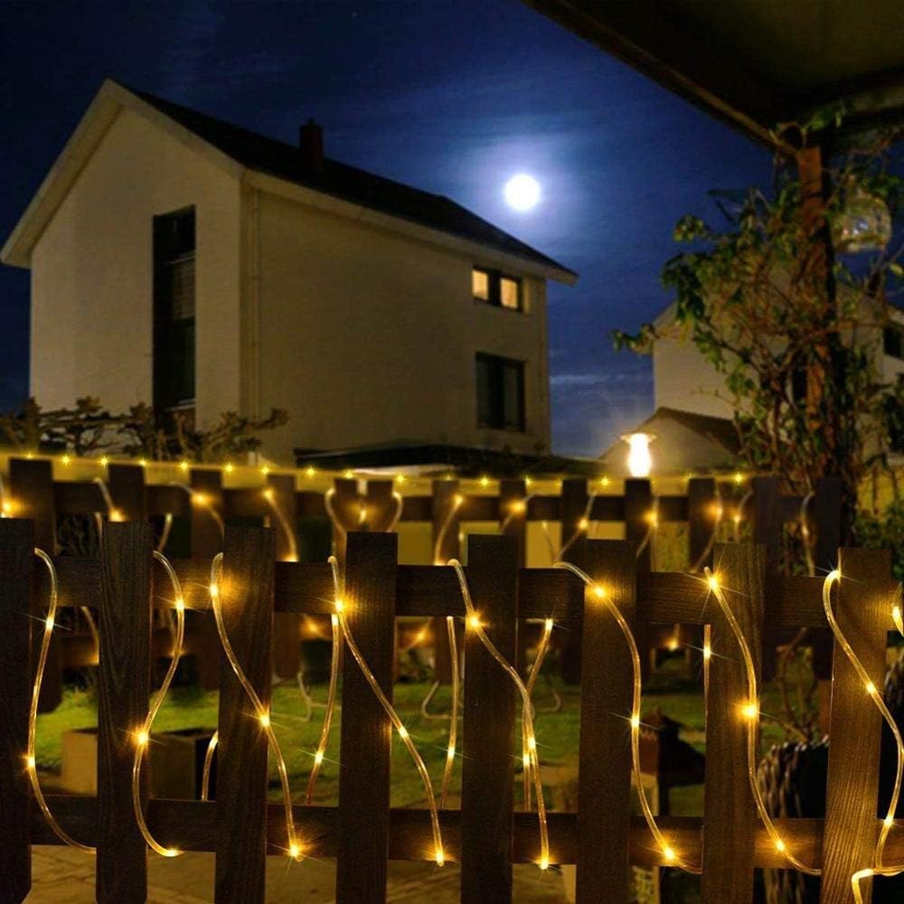 100 LED 8 mode Waterproof Outdoor Solar Tube Light - 10m