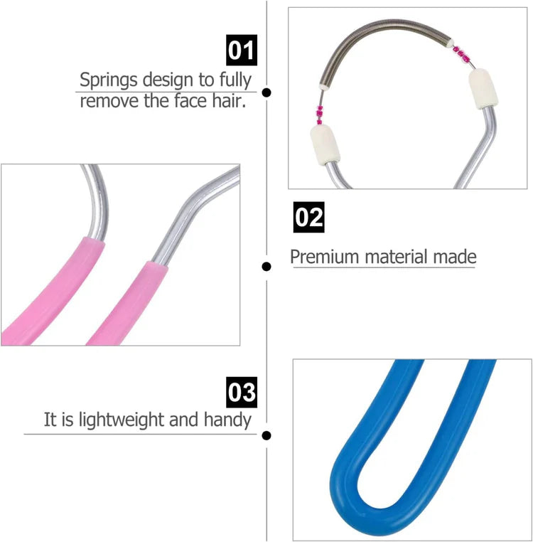 Painless Facial Hair Removal Spring Tool