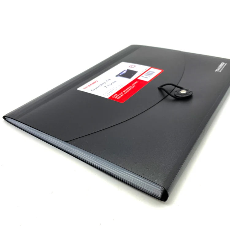 7 Pockets Expanding File Folders with Cord Button Closure
