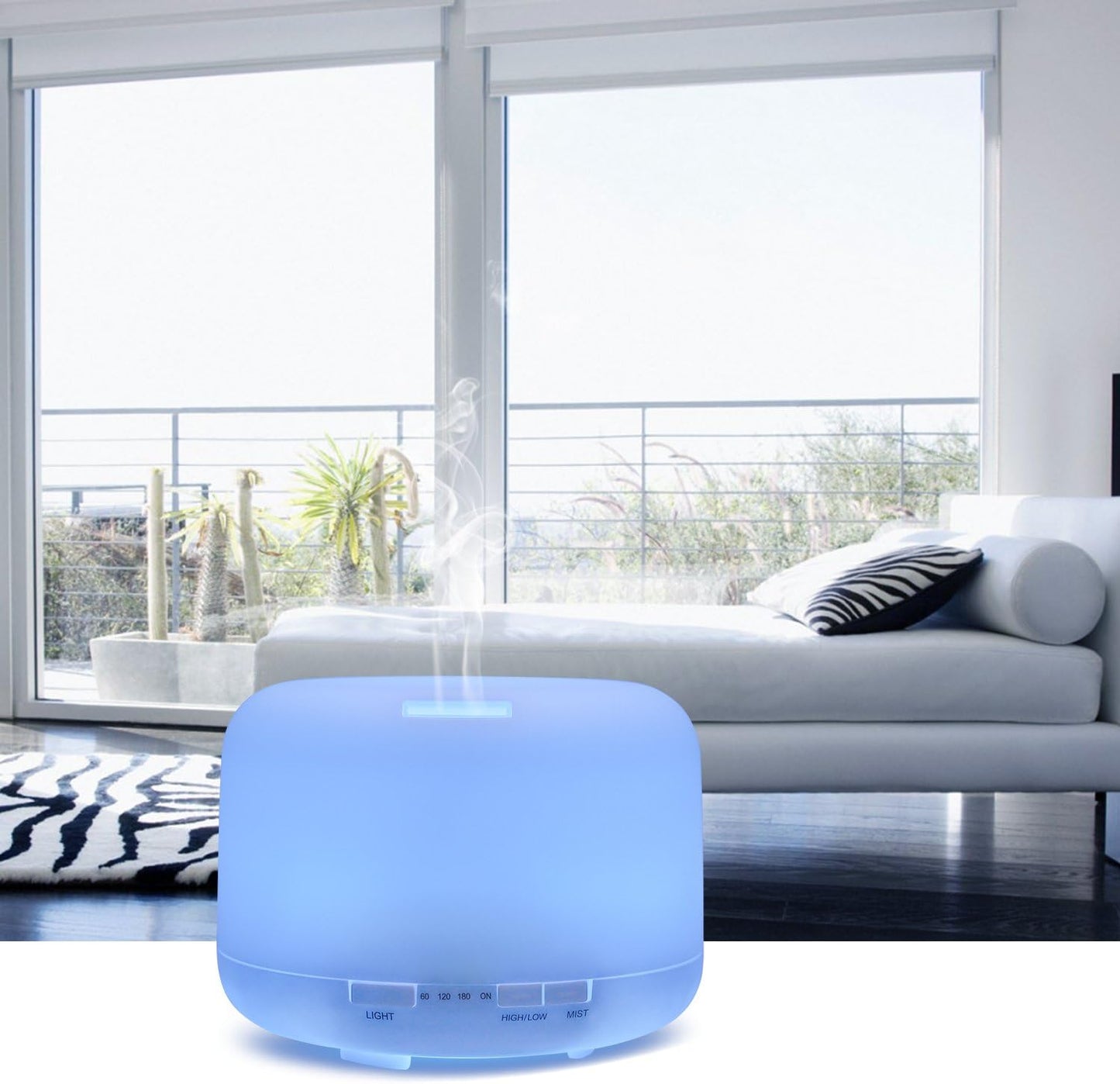 Ultrasonic Aromatherapy Essential Oil Diffuser - 500ml