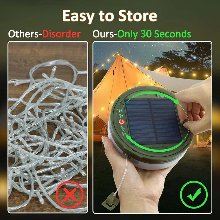 Solar Camping String Light and Down Light -10m