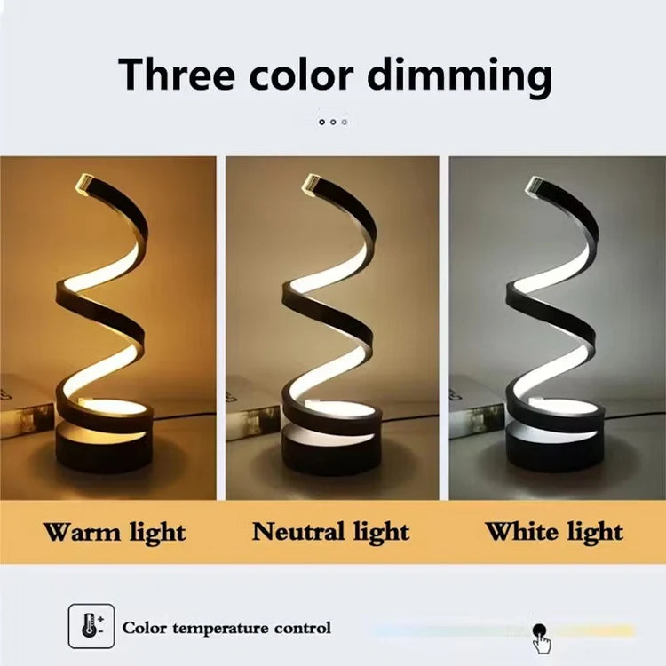 Spiral LED Table Lamp