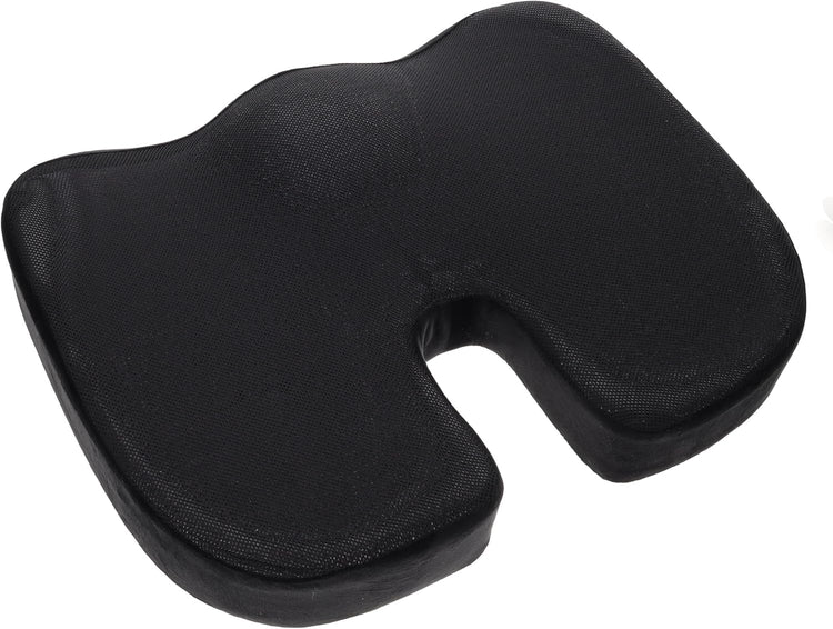 Ergonomic Memory Foam Seat Cushion Lumbar Support Pillow Combo