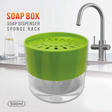 Round Liquid Press Sponge Soap Dispenser
