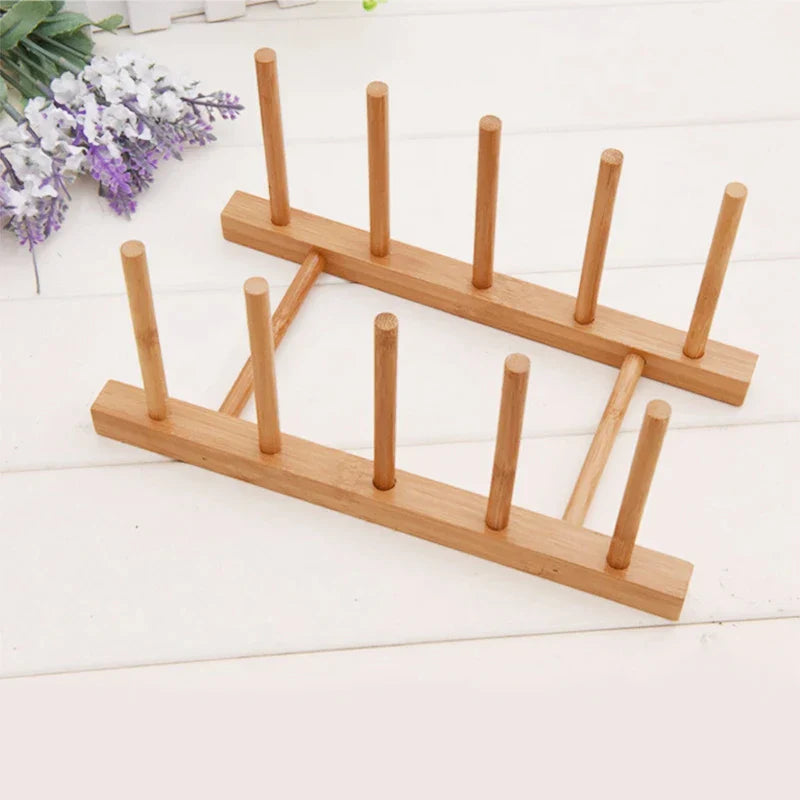 Bamboo Plate Stand - 21cm