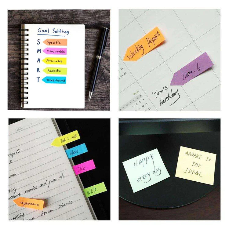 Faux Leather Executive Sticky Note Set