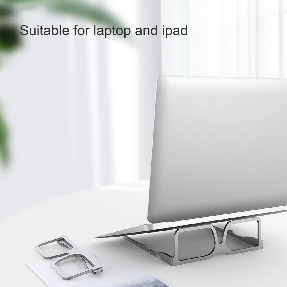 Portable Glasses Design Laptop And Tablet Stand