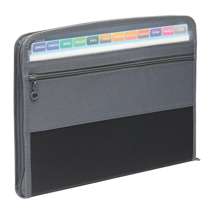A4 Expandable Book Document Folder - 12 Slots