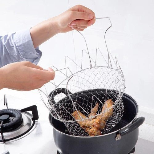 Multi-function Folding Cooking Basket