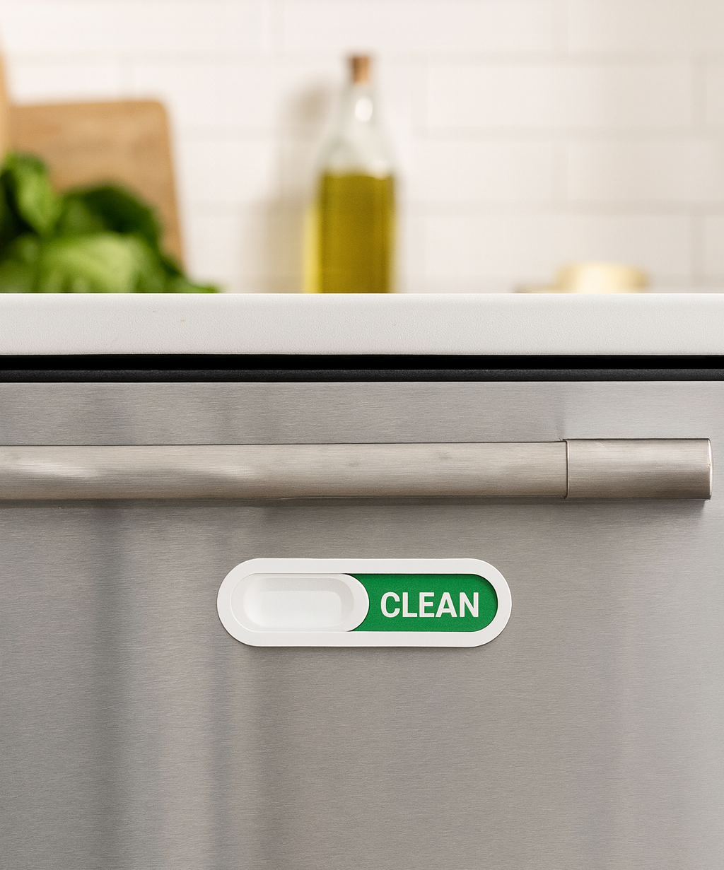 Magnetic Dishwasher Clean Dirty Sign