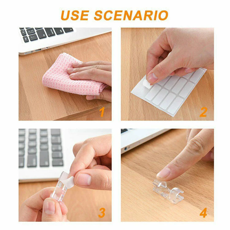 ClearCord Clips - 20 Pack