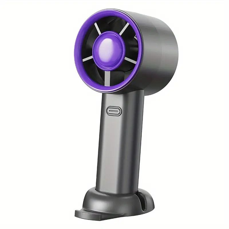 3-Speed Handheld Fan with Phone Holder