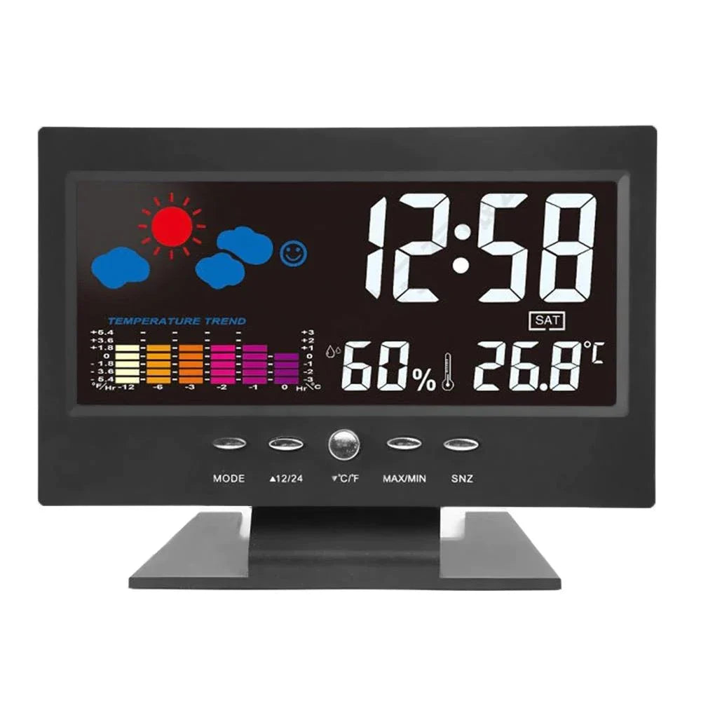 Colour Screen Weather Forecast Temperature Humidity Calendar Alarm Clock