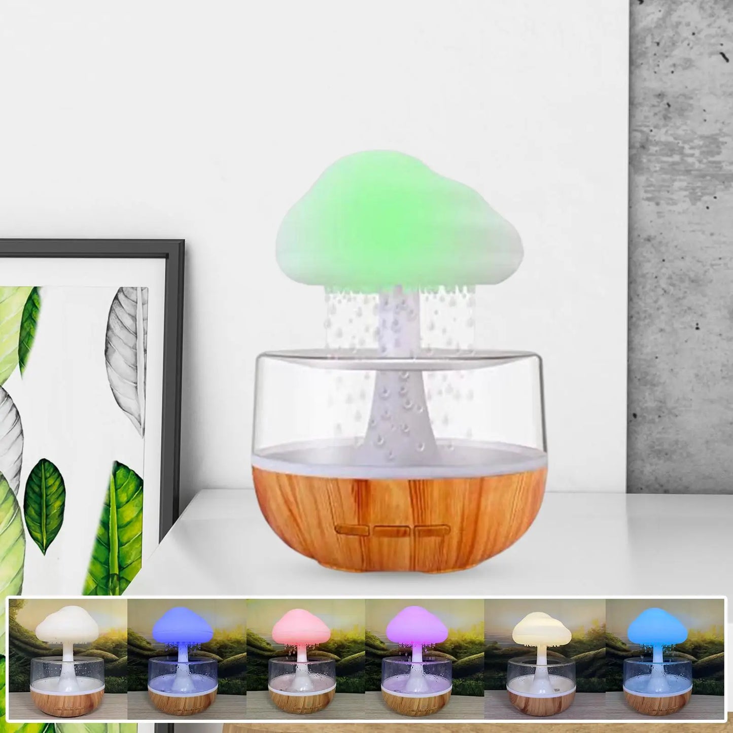 Creative Raindrop Colourful Humidifier - Rechargeable