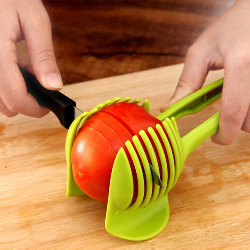 2 in 1 Handheld Creative Kitchen Fruit And Vegetable Slicer - Tong