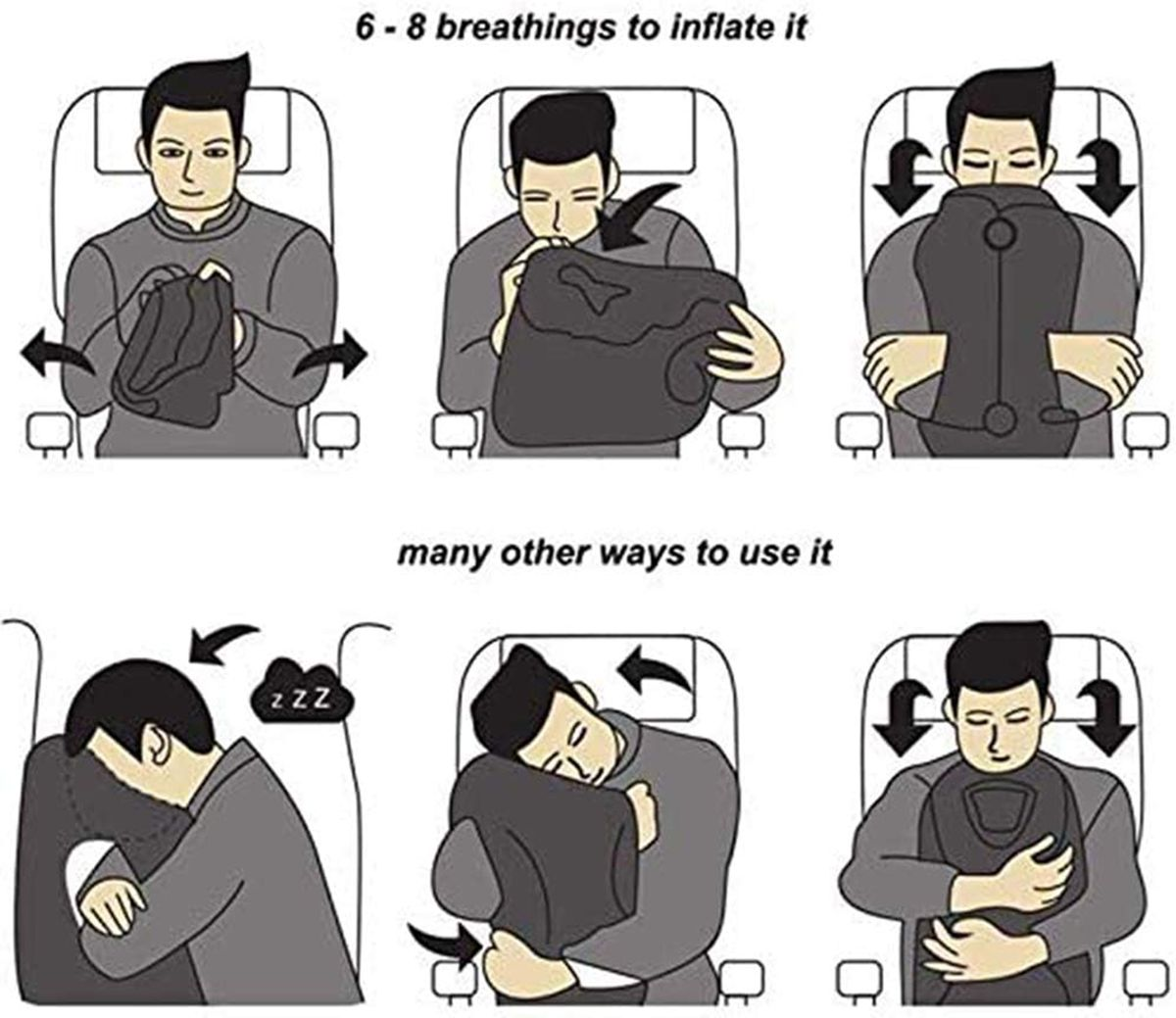 TravelNap - Inflatable Body Pillow