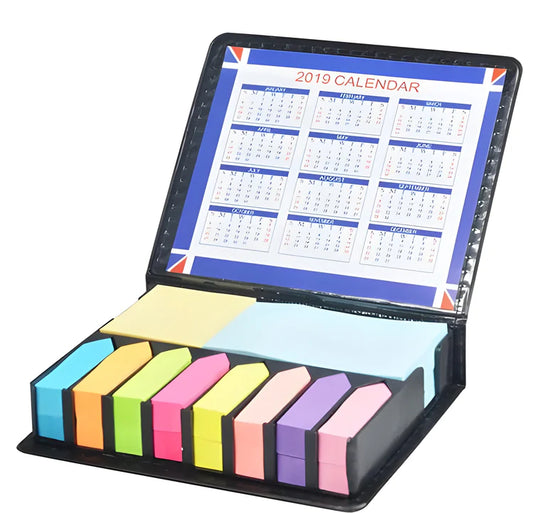 Faux Leather Executive Sticky Note Set