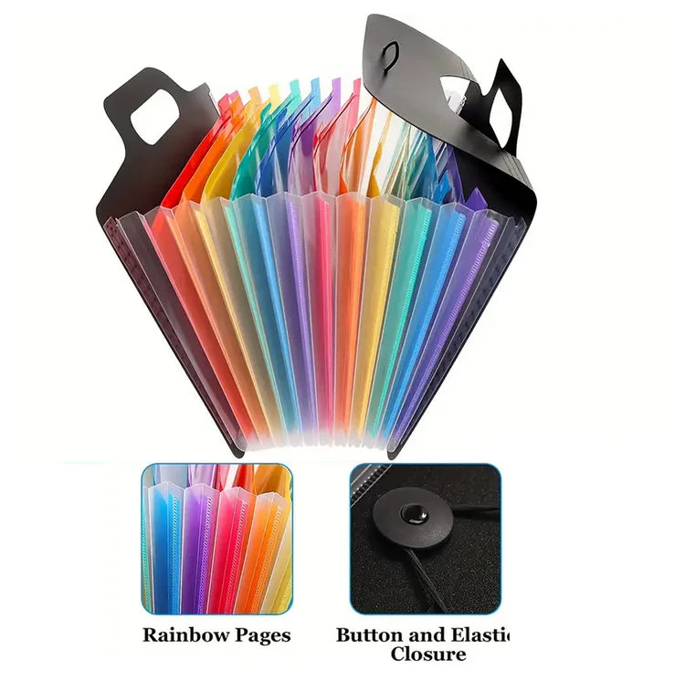 12 Pocket A4 Document Expanding Travel Case