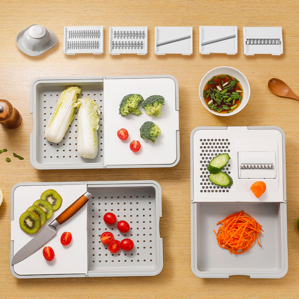 8‑Piece Multifunctional Vegetable Chopper