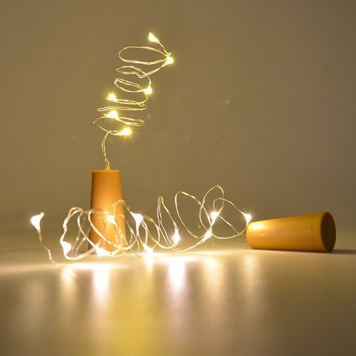Wine Bottle Cork Stopper LED Fairy Lights - 8 Pack