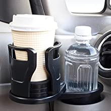 2 in 1 Rotating Car Cup Holder Expander