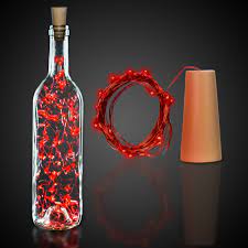Wine Bottle Cork Stopper LED Fairy Lights - 8 Pack