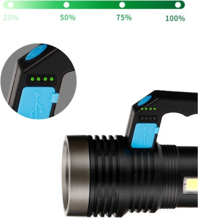Ultra Bright Portable Hand Lamp With COB Side Light