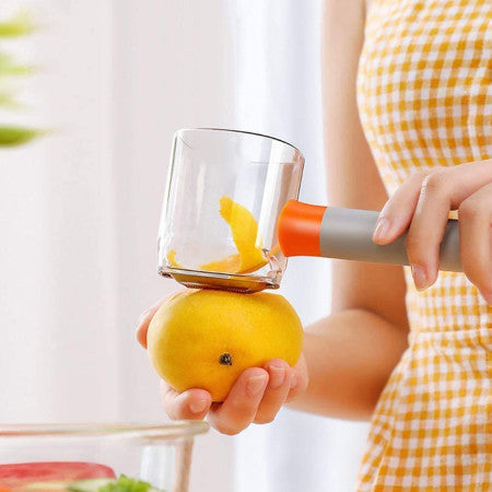 Multi-function Hangable Vegetable Fruit Collect Cup Peeler