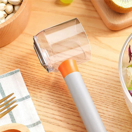 Multi-function Hangable Vegetable Fruit Collect Cup Peeler