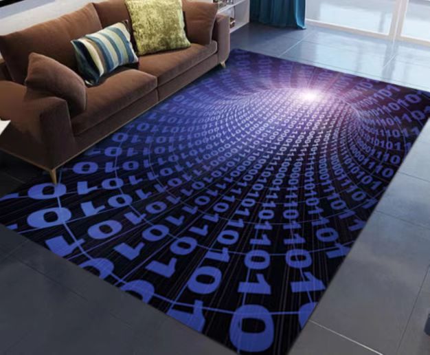 3D Optical Illusion Geometric Rug 230x160cm