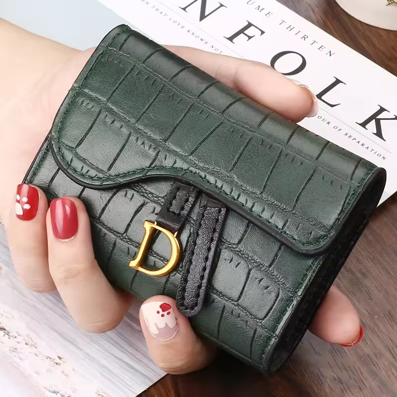 PU Croc Leather Style Women's Multi Card Wallet