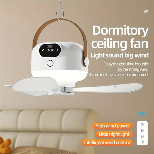 Portable Ceiling Fan with Remote Control