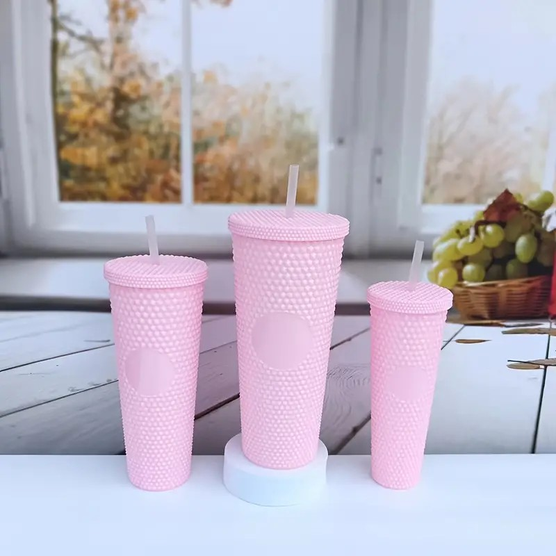 3PC Diamond Studded Super Cool Tumbler Set