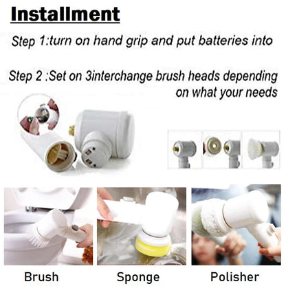 Handheld Wireless Electric Cleaning Brush