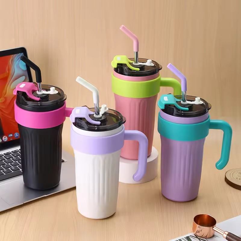 RainbowSip 800ml Travel Cup with Handle