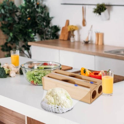 Wrap Duo: 2-in-1 Foil & Film Dispenser