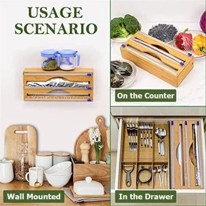 Wrap Duo: 2-in-1 Foil & Film Dispenser