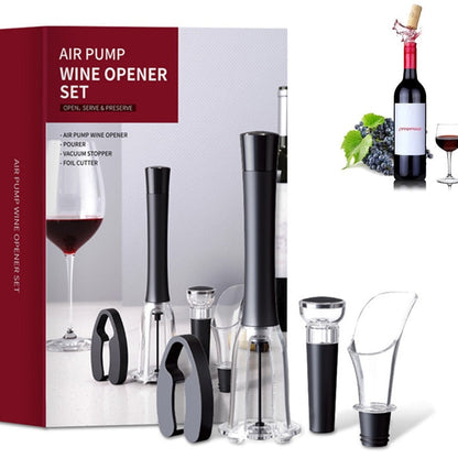 4Pcs Air Pump Wine Bottle Opener Set