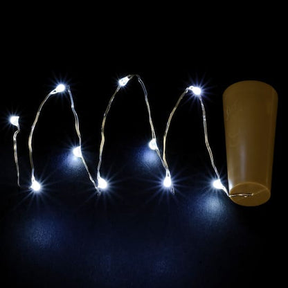 Wine Bottle Cork Stopper LED Fairy Lights -  8 Pack