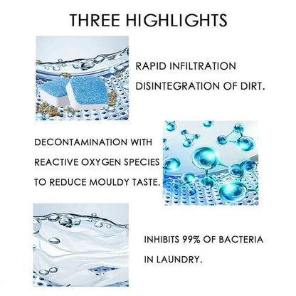 12 Effervescent Washing Machine Tablets - ONLINEMART DEALS